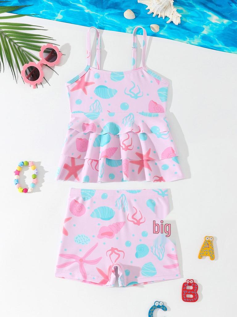 2026 Cross New Toddler Girls' Two-Piece Swimsuit Bikini