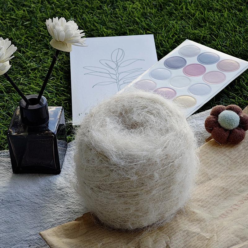 50g/roll Blended Synthetic Long Fur Mink Velvet Yarn Fine Mohair Handmade DIY Knitted Sweater Scarf Hat Long Fur Crochet Yarn