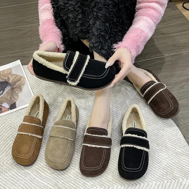 Warm and Non Slip Flat Shoes Winter Fashion Cold Resistance Comfortable Outdoor Sports Shoes DLSYXD Brand Women's Cotton Shoes