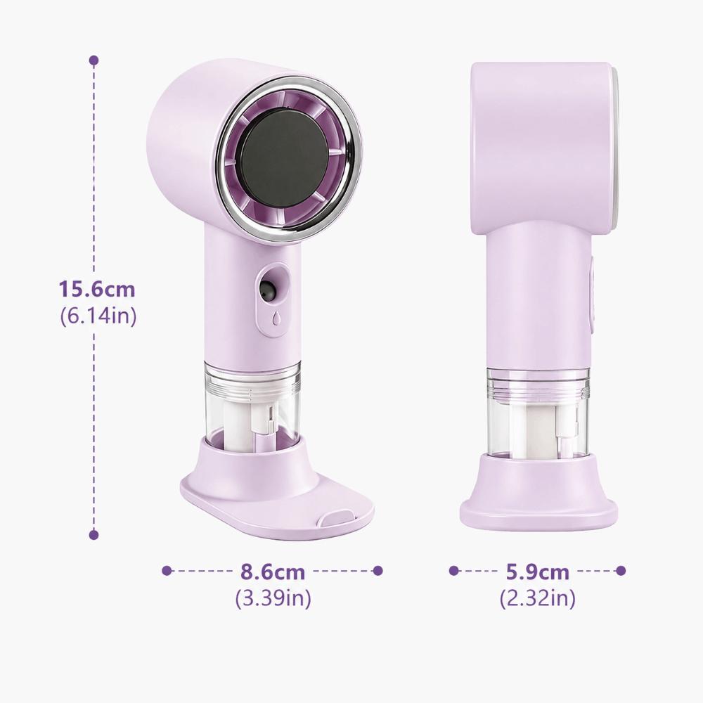 With Water Spray Misting Handheld Fan 3 Speed High-Speed Desktop Charging Fan  Summer Outdoor