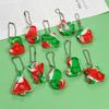 10/20/30pcs Christmas Pop Keychain Santa Snowflake Xmas Tree Hanging Ornaments Christmas Home Decoration New Year Party DIY Gift