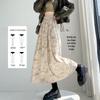 Handu Yishe 2025 Spring/Autumn Retro Ink Wash A-line Skirt
