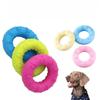TPR Paw Print Donut Dog Chew Toy Eco‑friendly Molar Teeth Cleaning Bite‑resistant Ring Toy For Dogs