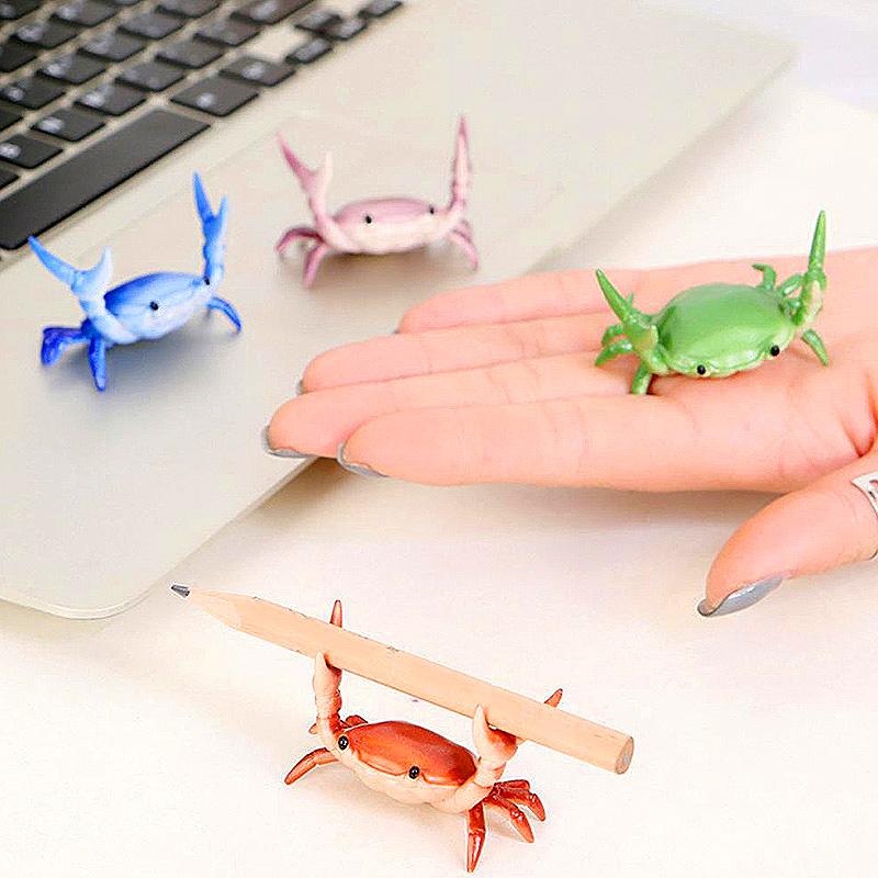 

1 шт. новый держатель для ручек-крабов для тяжелой атлетики, яркий цвет, легкое и полезное удержание, канцелярские принадлежности, креативные