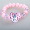 Colorful Sparkle Bead Bracelet for Kids - Princess Jewelry Gift