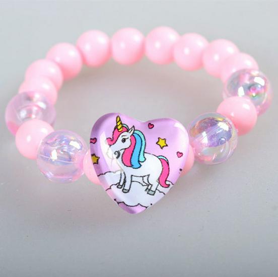 Colorful Sparkle Bead Bracelet for Kids - Princess Jewelry Gift