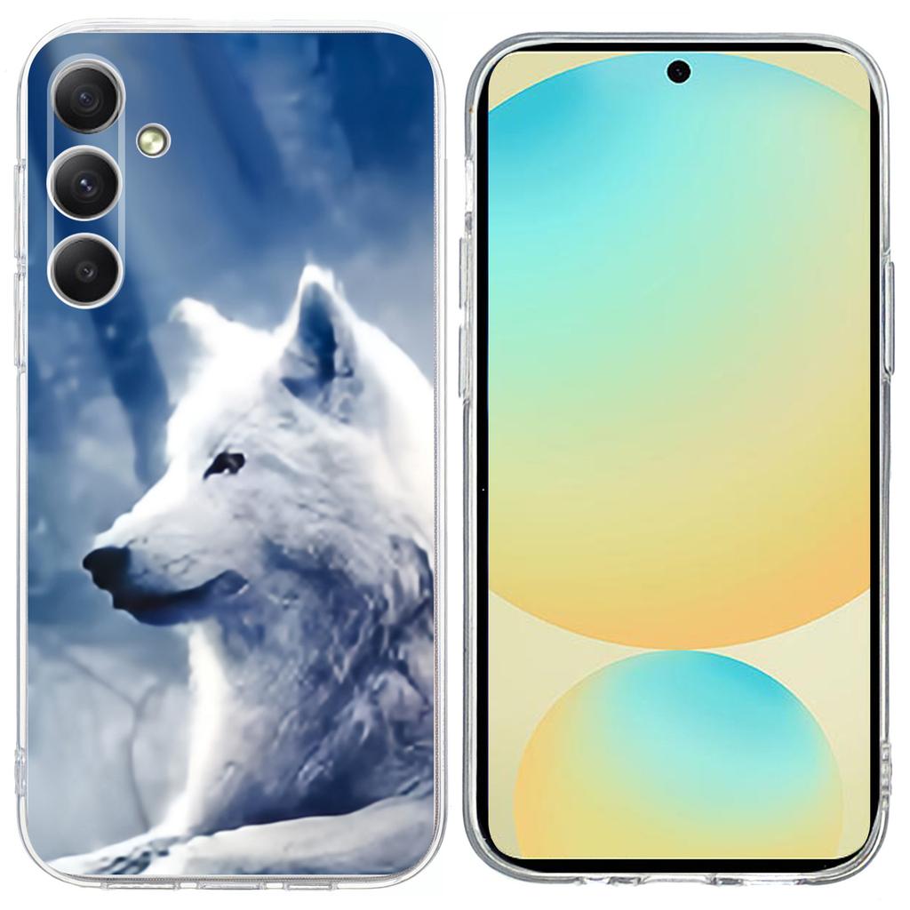 For Samsung Galaxy A24 4G (162.1 x 77.6 x 8.3mm) Case Pattern Printing Shockproof Soft TPU Phone Cover