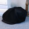 Übergröße 60cm Cord Oktagonale Kappe Herren Trendige Marke Britische Newsboy-Kappe Herren und Damen Vintage All-Match Baskenmütze