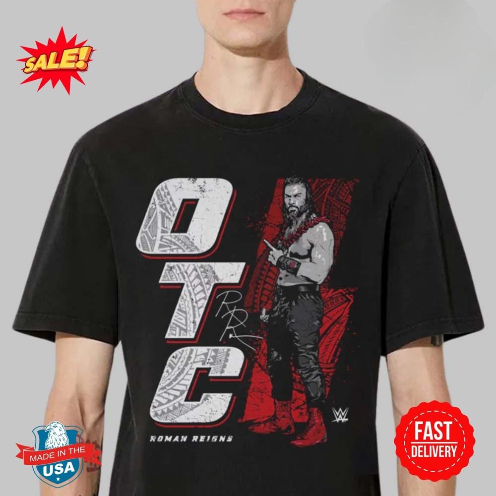 Черная футболка WWE с Романом Рейнсом 500 Level OTC S