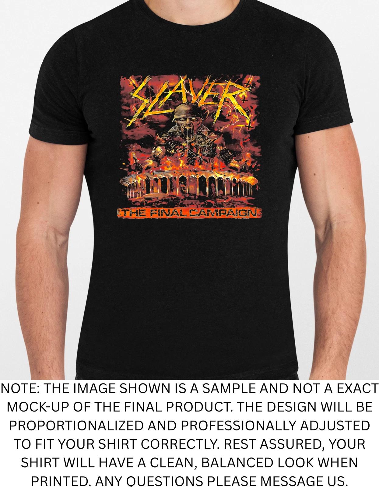 Men s and Women s T-shirts Slayer Final Campaign Artwork Graphic M