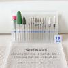 Tungsten Steel Nail Drill Set with Ceramic Grinding Heads for Cuticle Removal and Nail Polishing