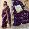 Premium Soft Fendy Satin Silk Saree with Embroidery & Cutwork Border