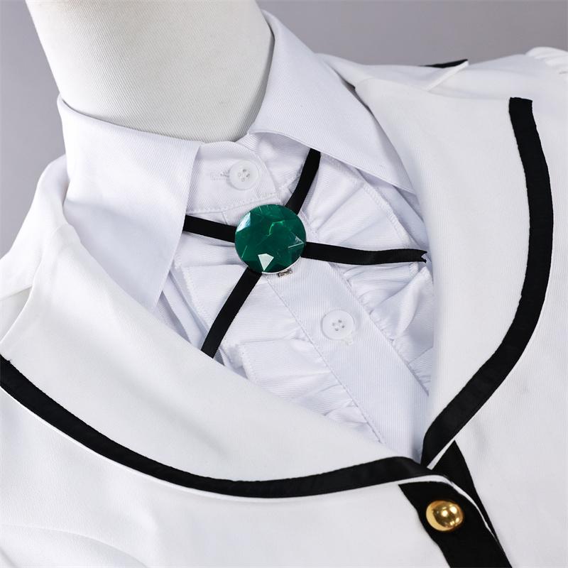 Rock Wa Lady No Tashinami Deshite Otoha Kurogane Cosplay Costume White Long Dress Halloween Suit