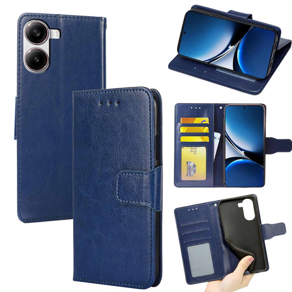 For Xiaomi Poco X7 Pro 5G/Redmi Turbo 4 5G Case Wallet PU Leather+TPU Folding Stand Phone Cover