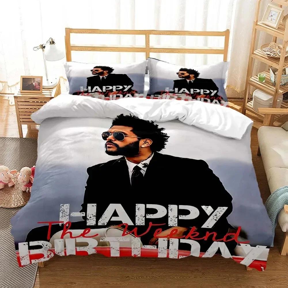 Comforter Die Weeknd Fashion Pop Singer 3D Printed Bedding Queen Bedding Set King Size Bedding Set Soft And Comfortable