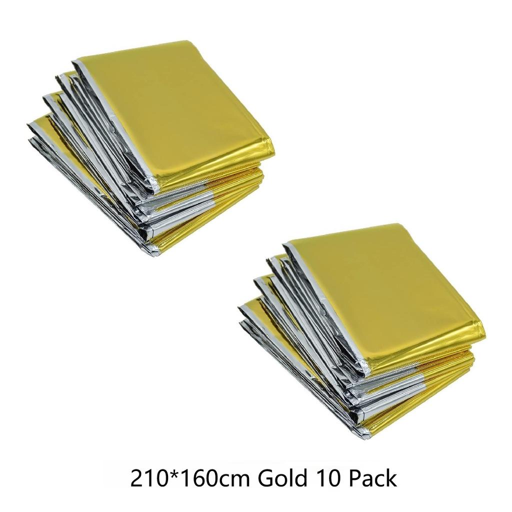Emergency Blanket Windproof Waterproof Foil Thermal Blanket for Camping Hiking Marathon