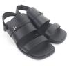 Very Good HERMES Sandals Giacomo H Logo Metal Strap Black Leather Mens 43 Used