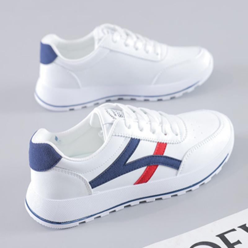 Обувь Форреста Гампа Корейская версия универсальной спортивной повседневной обуви Мягкая подошва Мягкая поверхность Белая обувь 35 синий 1887₽