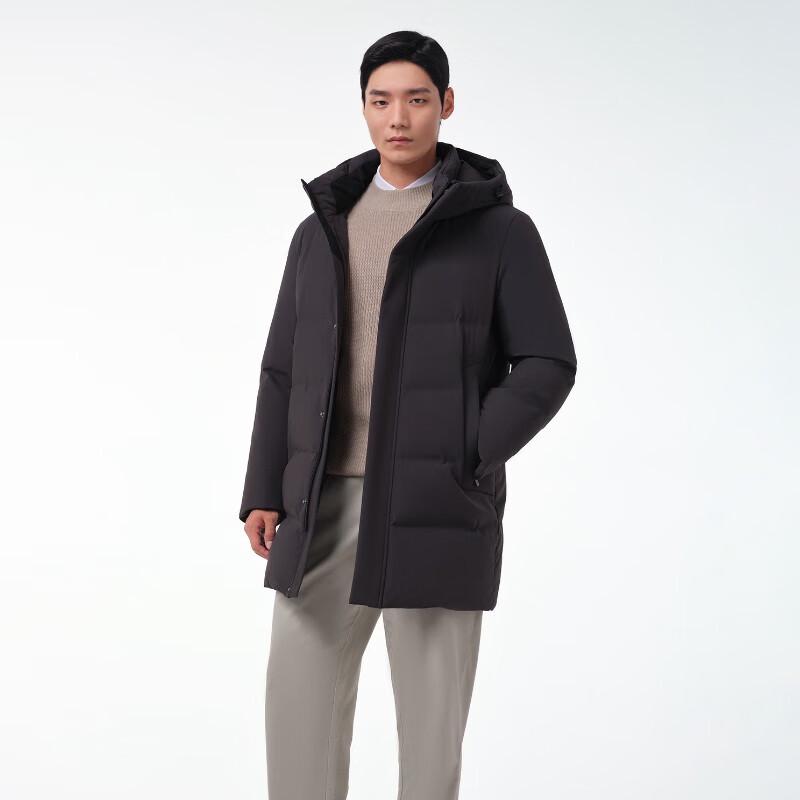 Tanboer Men's Mid-Length Hooded Down Jacket TA231567
