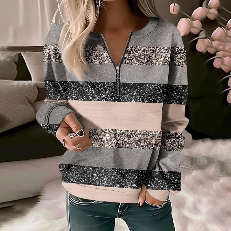 

Fall Women s Sweatshirt Pullovers Basic O-Neck Zipper Yellow Red Blue Tie Street Long Sleeve Tops Autumn Casual Loose Sweatshirt S