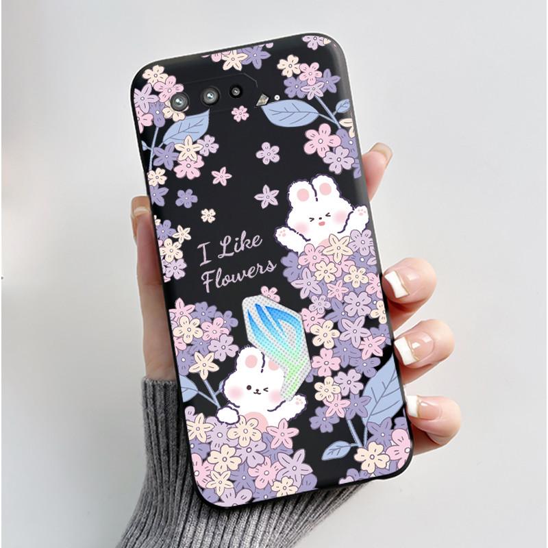 For Asus ROG Phone 5 5s Case Luxury Cute Love Rabbit Funny Soft TPU Silicone Protective Back Cover For Asus Rog 5 5s Phone Case