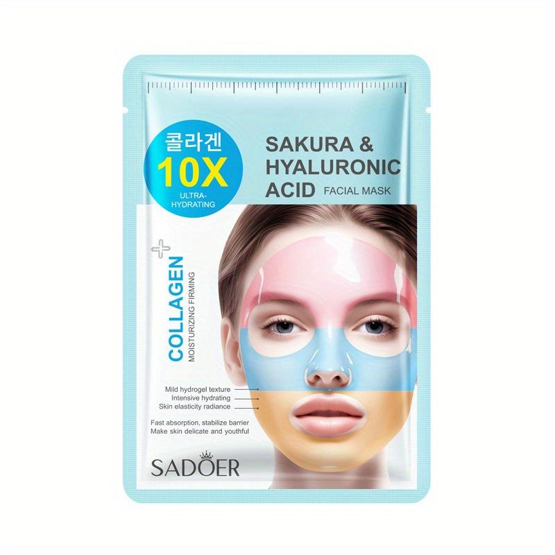 

Радужные коллагеновые маски для лица Увлажнение Антивозрастной эффект Мягкая формула для всех типов кожи Осветляющий эффект 1PC