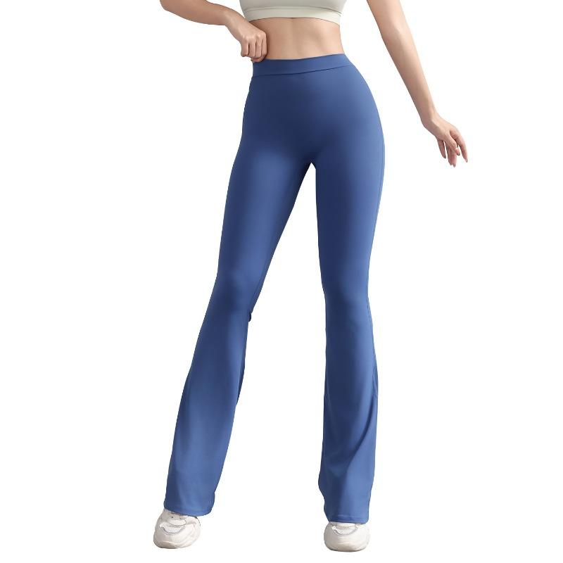 Rücken V Pfirsich Hüftlift Yoga Schlaghosen Naked Sports Weitbein Fitnesshose Schnelltrocknende Mikrohose Yogahose Damen