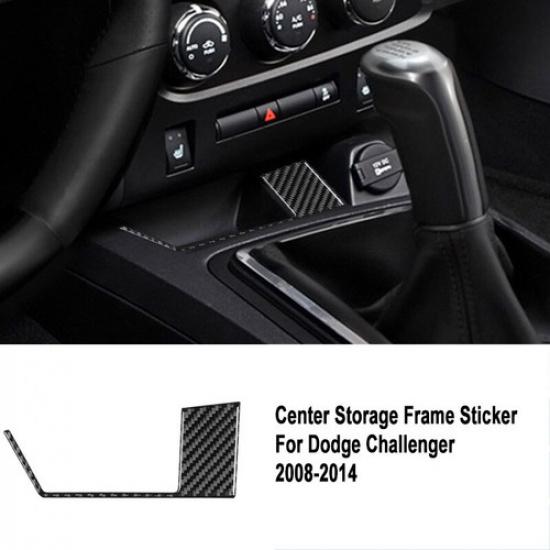 Carbon Fiber Charger Outlet Decorative Trim Cover For Dodge Challenger 2008-14