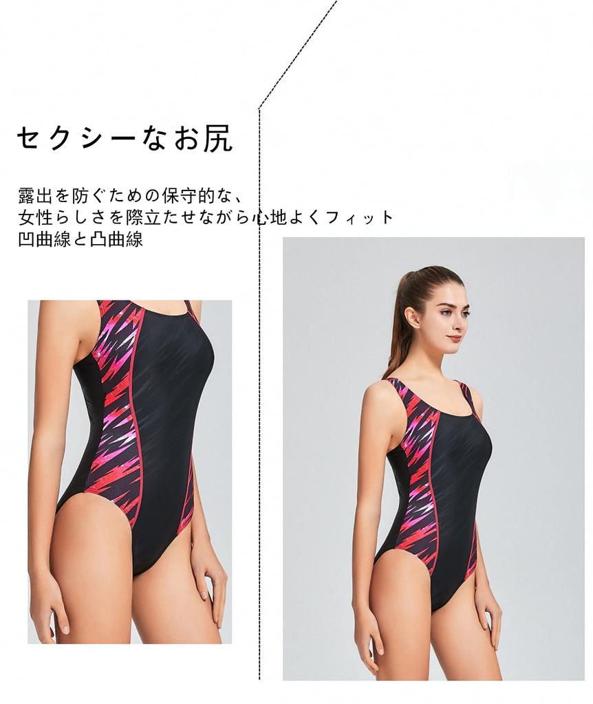 Competitive Competitive Fitness Soft To the Fitness Swimsuit [GLAMOSIS] Women's Swimsuit, Swimsuit, Women's Swimsuit, Body-covering Swimsuit, Women's