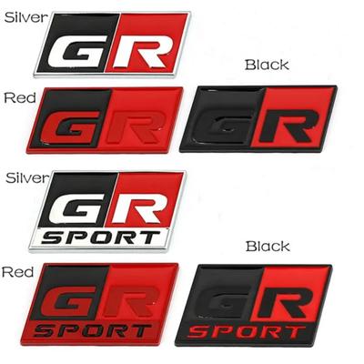 Araba Sticker GR Spor Logo Çıkartması Ön Kaput Izgarası HV YARiS GRMN RZ RC RS Prius GR Spor Lexus Harrier GR logo çıkartması
