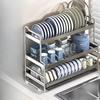 3-Tier Aluminum Alloy Countertop Dish Drying Rack