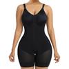 Plus Size Body Shaping Bodysuit with Tummy Control, Butt Lift, Adjustable Straps & Open Crotch
