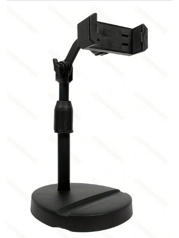 Multifunctional Desktop Stand with Dual Microphone, Fill Light, and Mobile Phone Holder for Beauty and Live Streaming