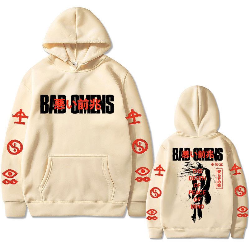 Bad Omens Band Tour 2023 American Music Hoodie Autumn Winter Fleece Streetwear Tops