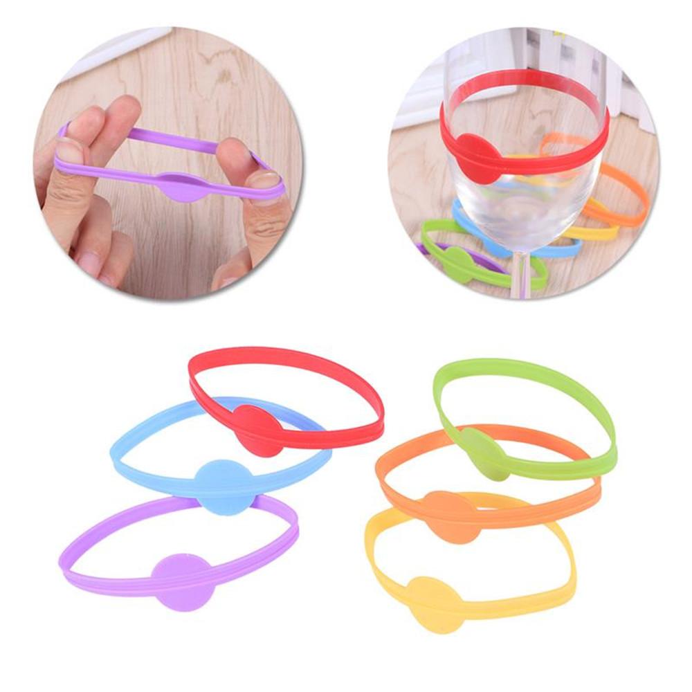 Accessories Goblet Tag Silicone Bottle Strip Tags Wine Labels Wine Glass Markers Beer Glass Cup