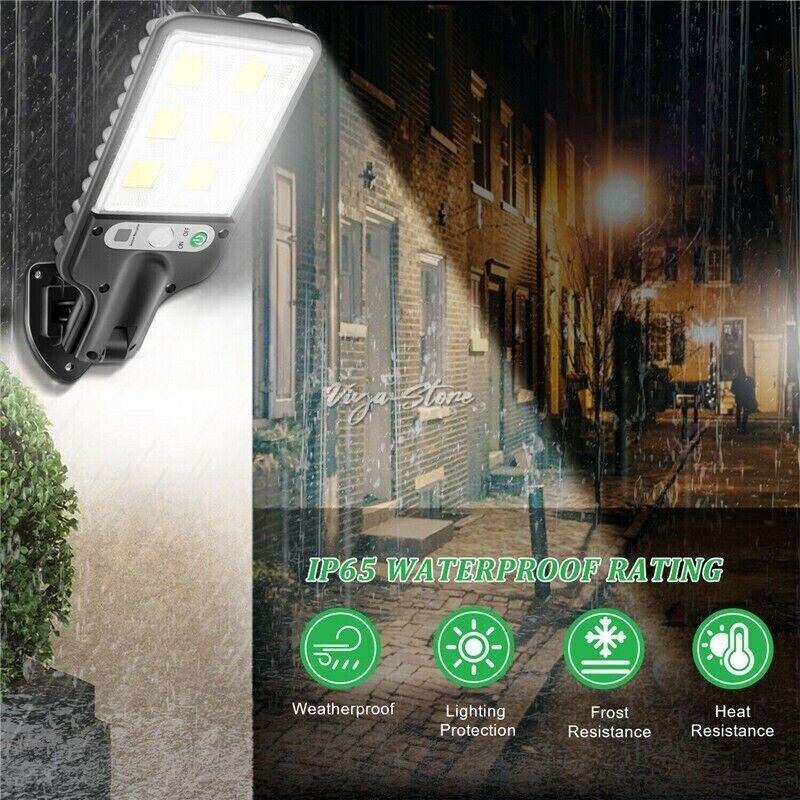 8000W LED Solar Flood Light Motion Sensor Security Wall Yard Street Outdoor Lamp