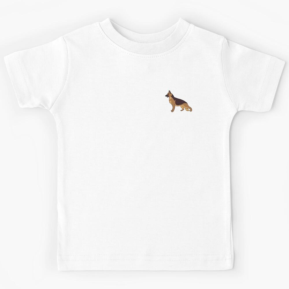 German Shepherd dog cute illustration Kids T-Shirt 120