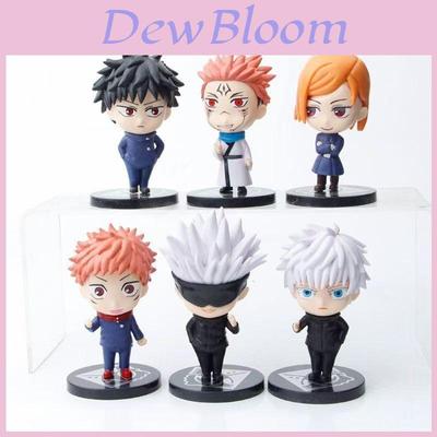 Zestaw 6 sztuk Jujutsu Kaisen Gojo Satoru Kugisaki Figurki Akcji Idealne Dla Kolekcjonerów I Dzieci