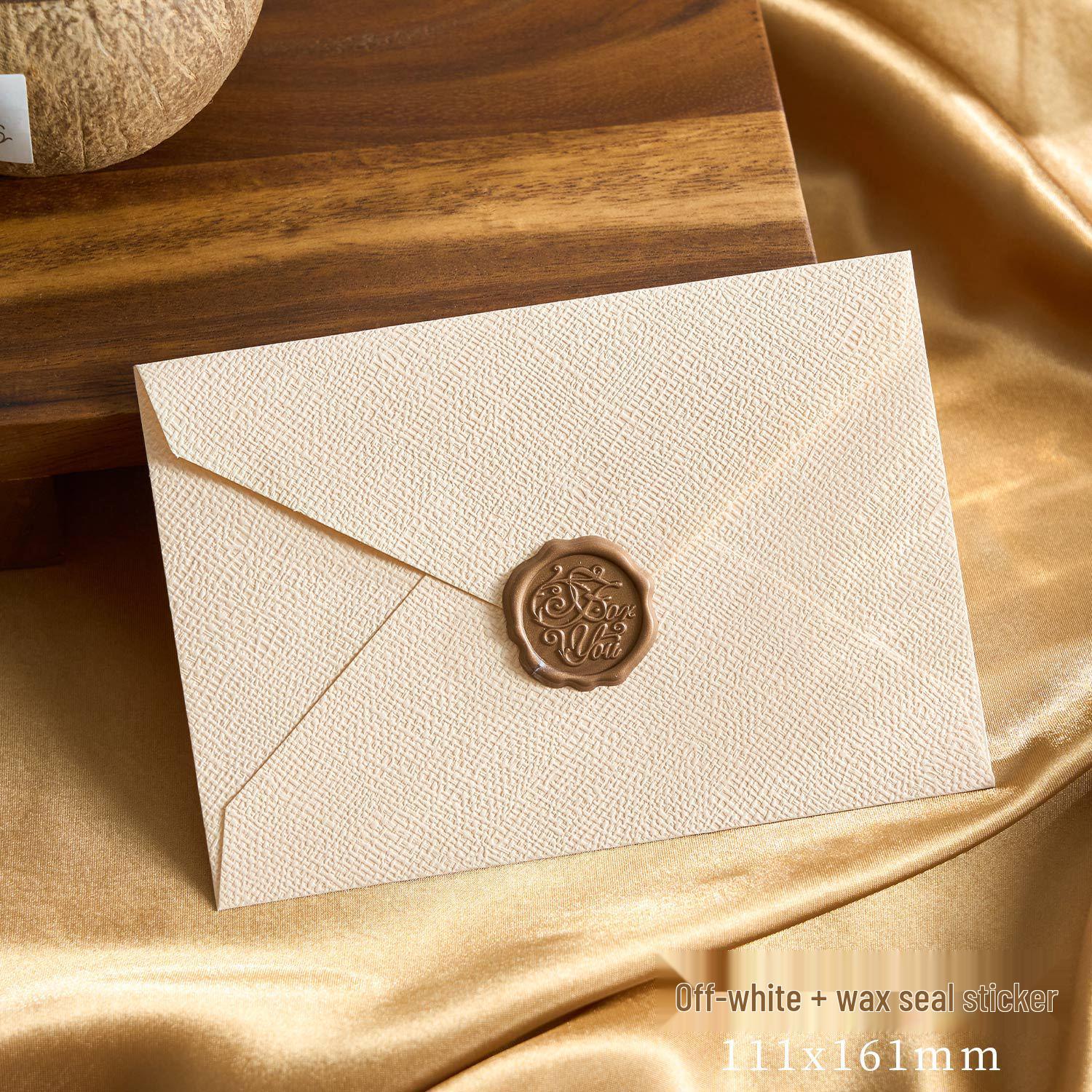 

Китайский ретро стиль плетеный узор набор конвертов и писем с крафт-бумагой и сургучной печатью