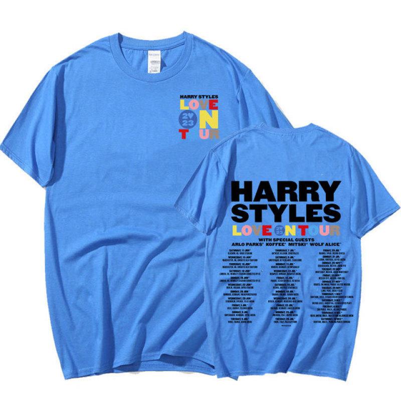 Love On Tour 2023 T Shirt Harajuku Vintage Oversized T-shirt Men Women Summer Casual Cotton Short Sleeve T Shirts Streetwear