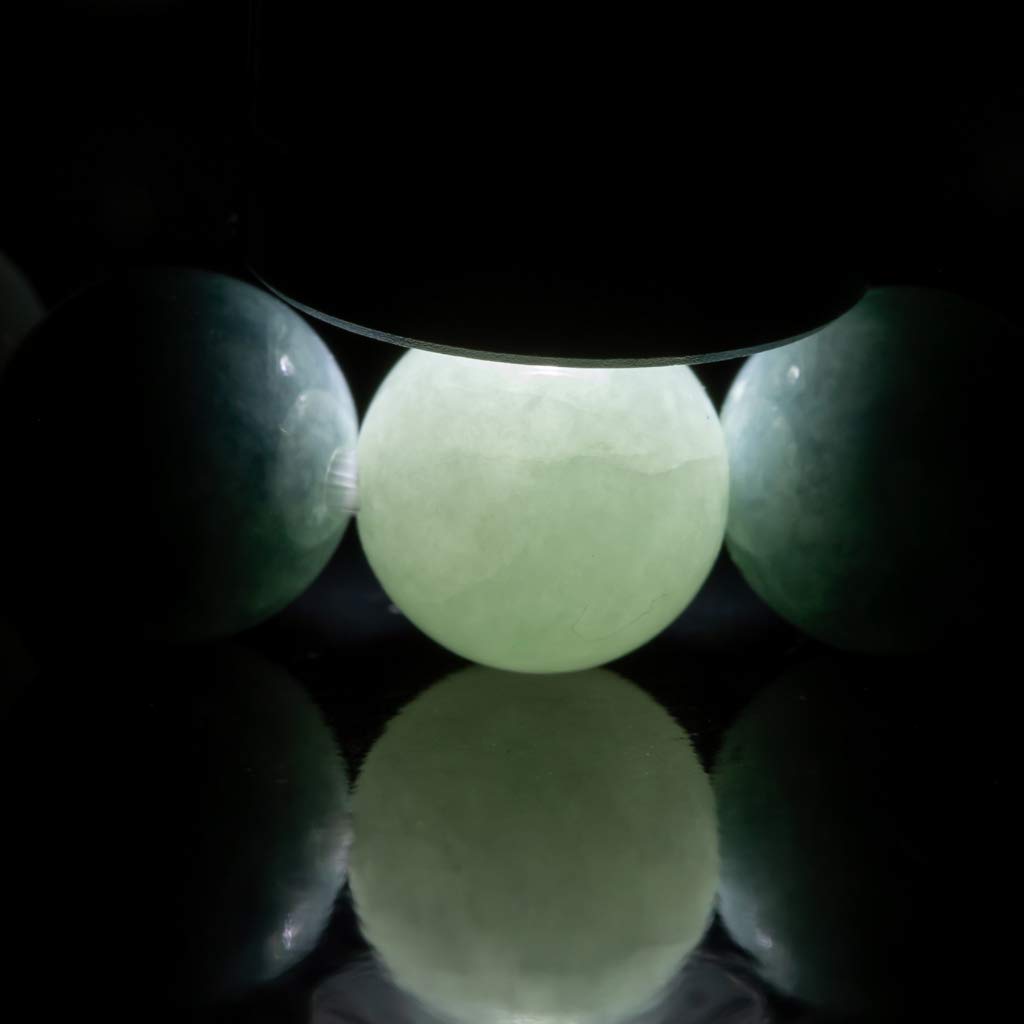 15cm Itoigawa Natural Jadeite Blue Japanese National Jomon Power Stone Jadeite Workshop Special Paulownia Wood Quality Guarantee BR0254 (8mm Beads,