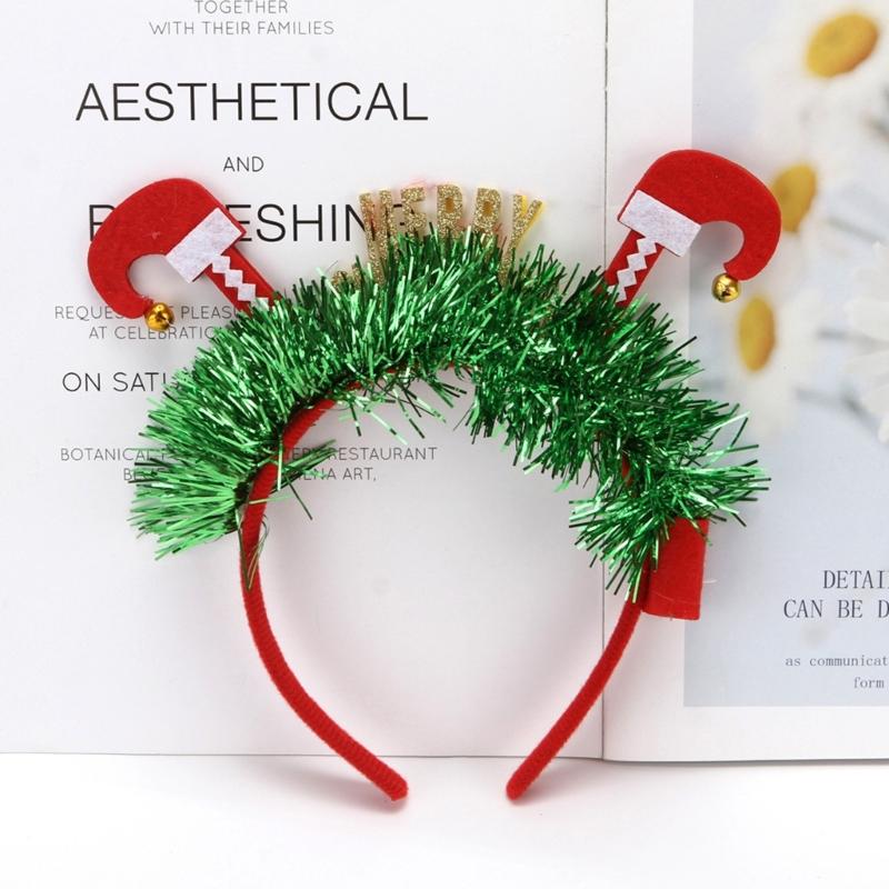 Weihnachtsthema Haarband Feiertagsfrisur Cosplay-Kostüm Weihnachtsfeier Requisite Neujahrsfest Kopfbedeckungs-Accessoires