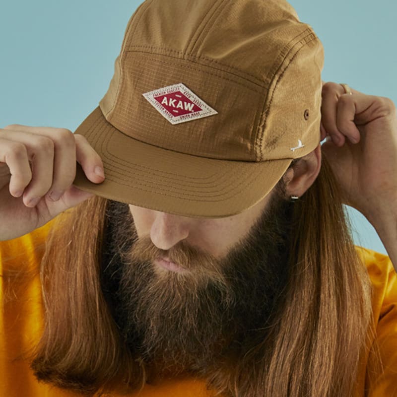 

AKAW Overfit Classic Camp Cap Camel CAMEL