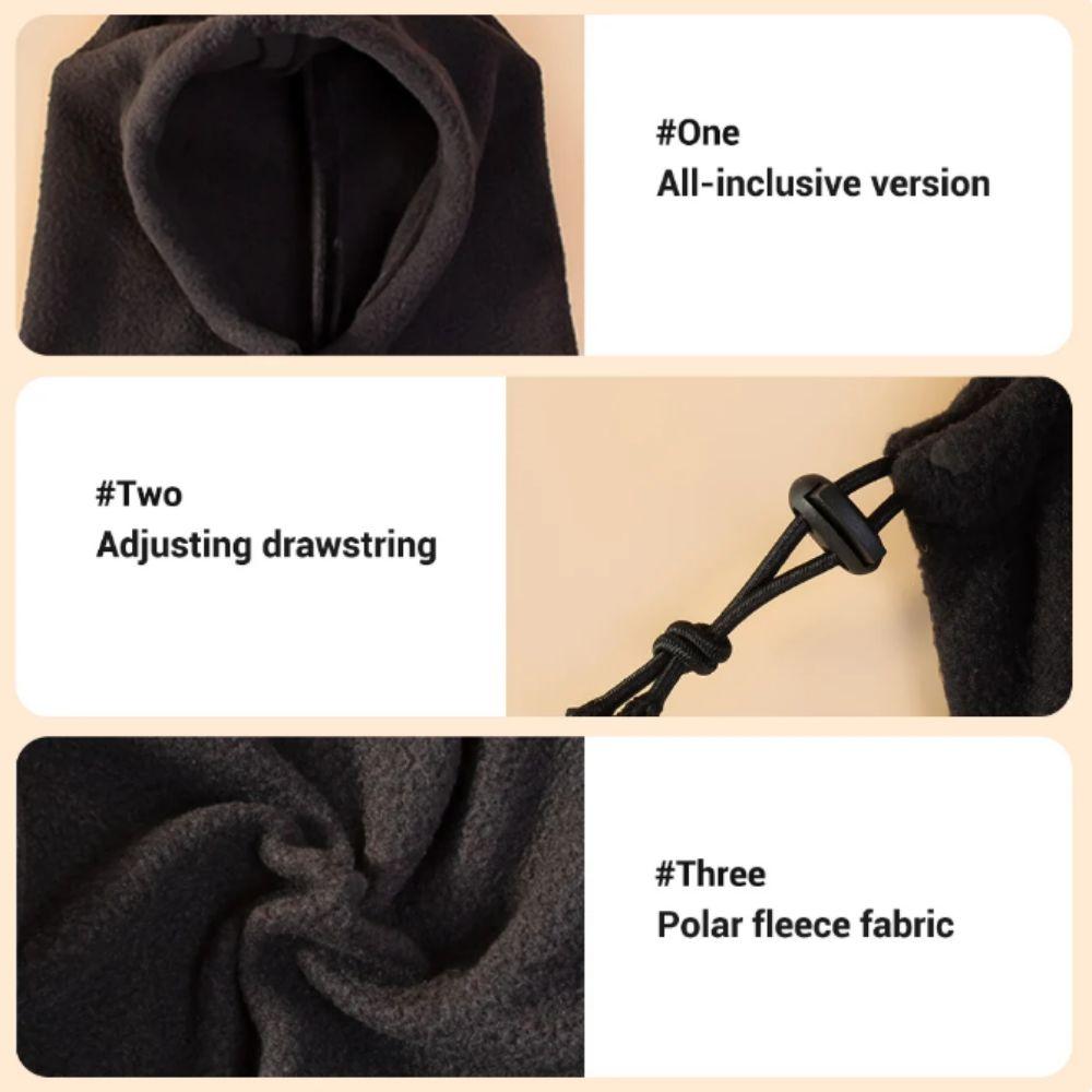 Fleece Dog Ear Muffs Solid Color Pet Warm Earmuffs Dog Cap Casual Pet Headgea  Anxiety Relief