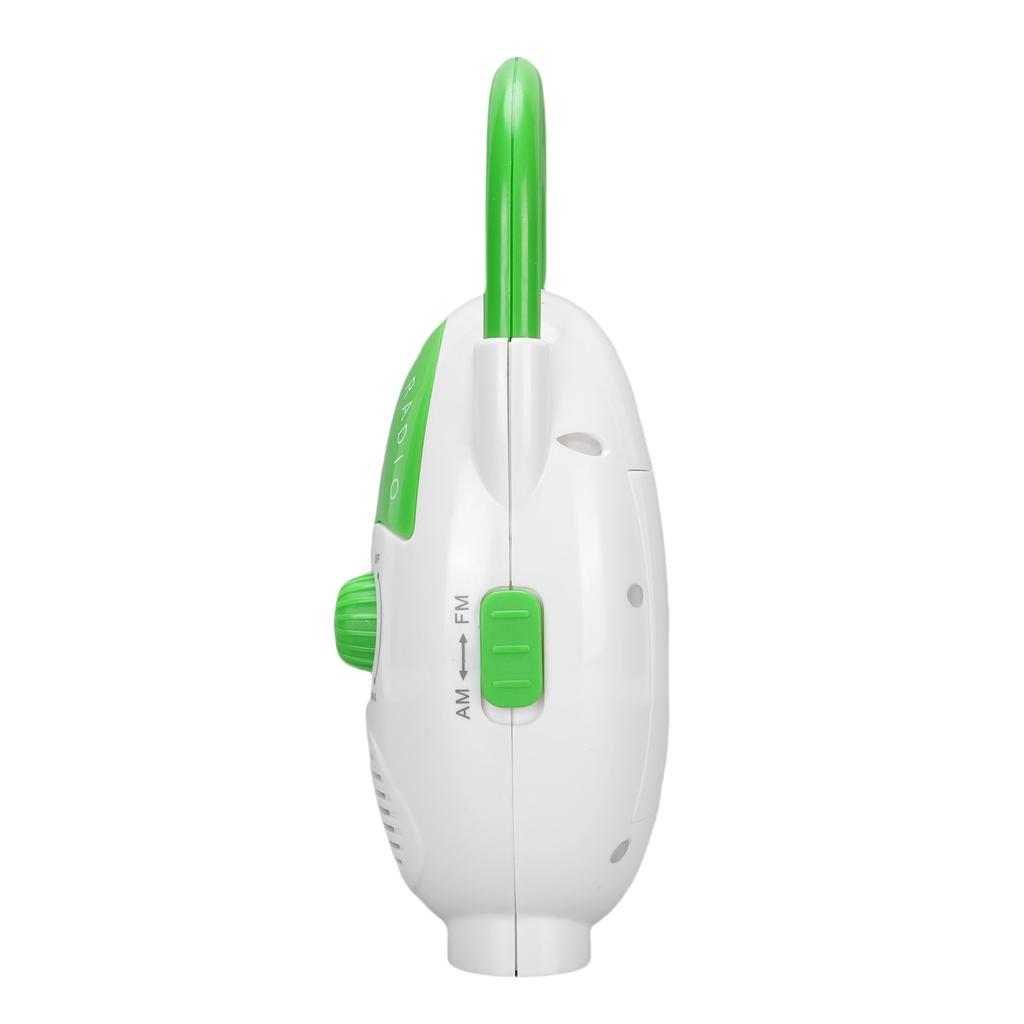 Portable Radio AM FM IPX5 Water Proof 500 MW Volume Adjustable Home Radio Green