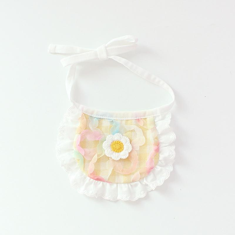 Fashion Dog Bib with Cute Lace Pet Bib For Puppies Neckerchief Pet Supplies Accessories for Dogs Scarf