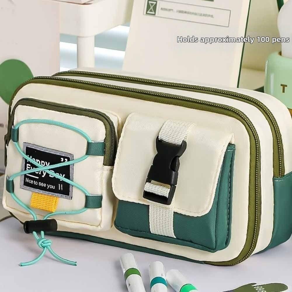 Dirt-resistant Pencil Pouch High Appearance Pen Bag Student Stationery Bag  Schools Supplies