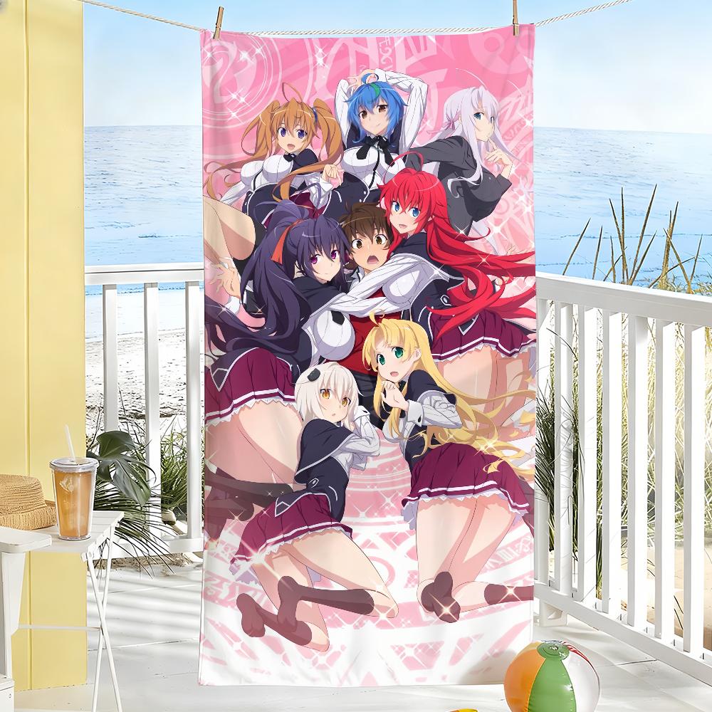 Anime H-High School DxD-Rias Gremory Towel Soft Pool Gift For Travel Gym Shower Camping Quick Dry Sports Large Beach Towels