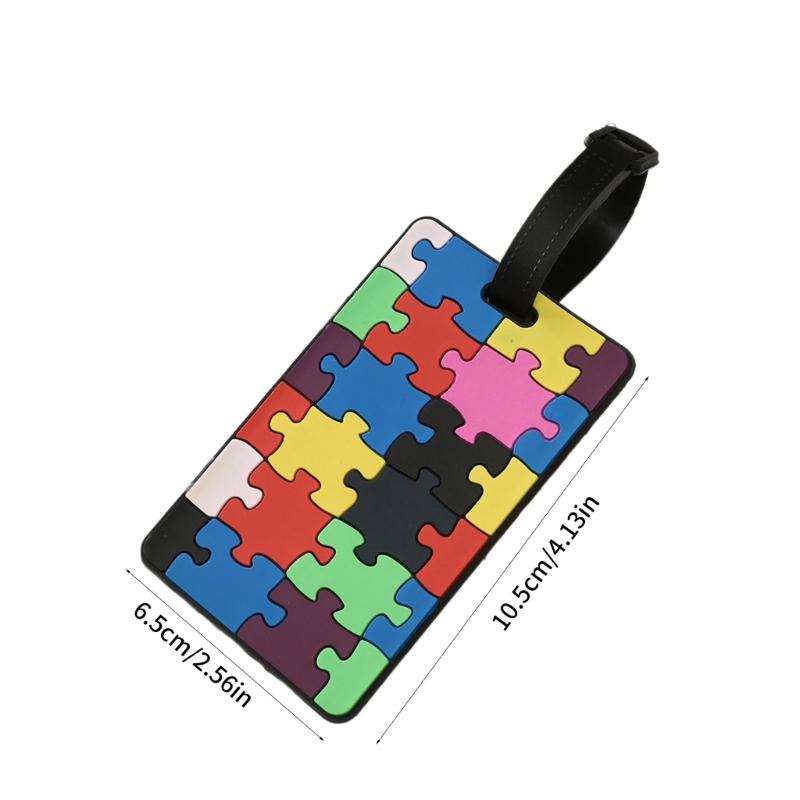 Suitcase Tags Luggage Tags Baggage Backpack Soft Tags with Loop Name ID Address Card Baggage Identifier Travel Accessory