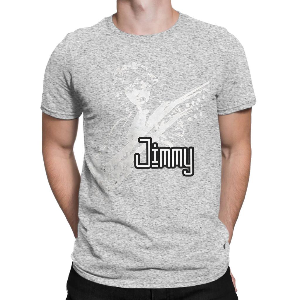 Jimmy Art Essential Funny 100 Cotton Tshirt Jimmy Page Tees Tops For Unisex